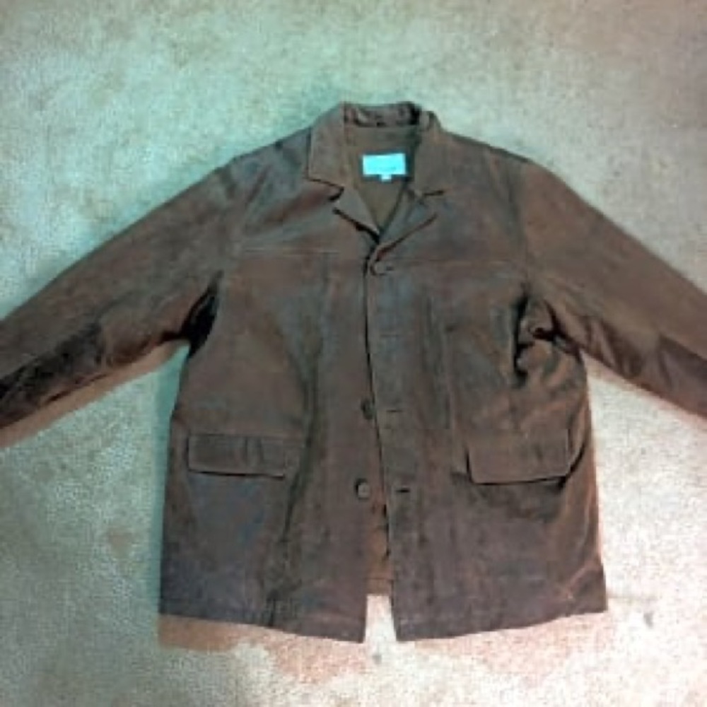 Dark brown suede jacket